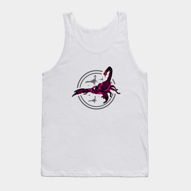 PINK Scorpion Tank Top by adamzworld